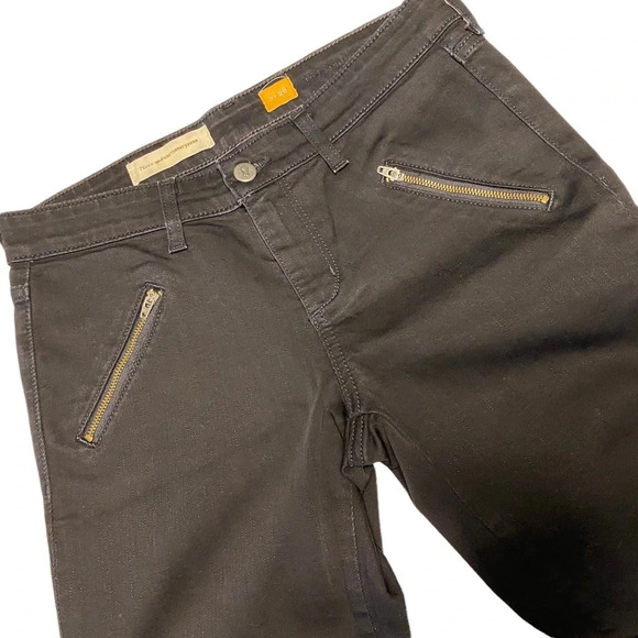 Anthropologie Pilcro and The Letterpress Serif Moto Black Legging Jeans - Picture 4 of 15